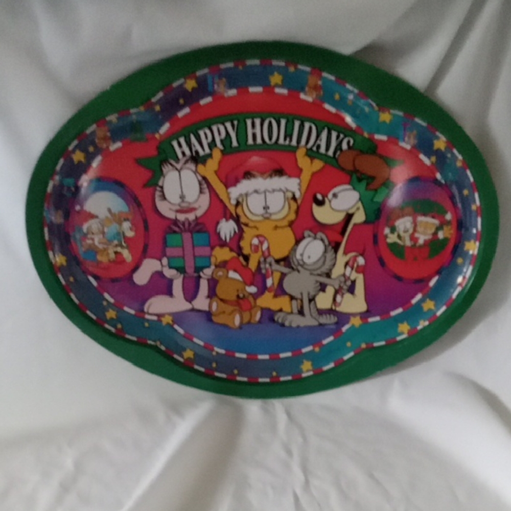 Garfield Christmas Serving Tray